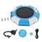 Inflatable Water Bouncer Floating Trampoline with Ladder & Pump for Lake Pool